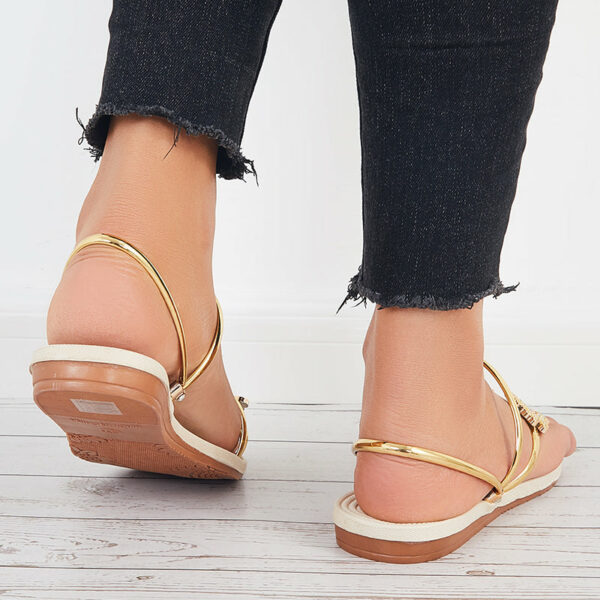 Slip on Butterfly Toe Ring Flat Sandals Flip Flops with Clip Toe - Image 24