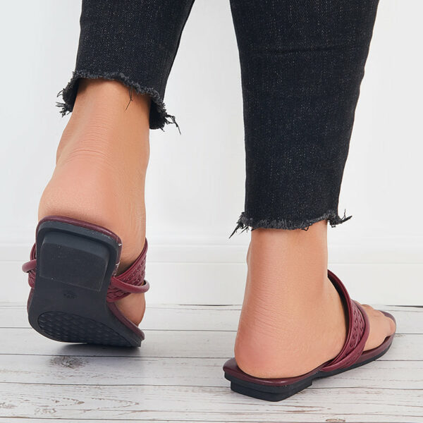 Square Toe Flip Flops Slide Thong Sandals Flat Slippers - Image 31